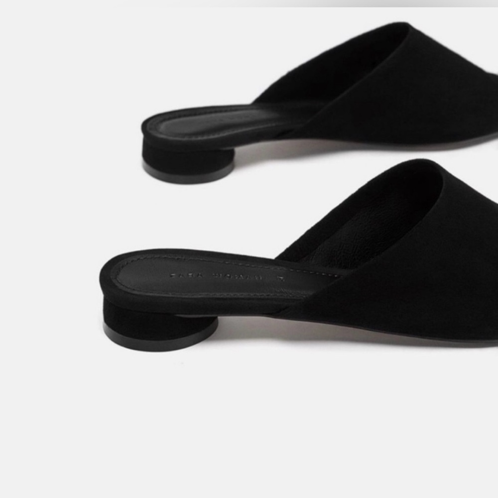Elegant ZARA  Black Women's Mules, Size 39(8.5) - Picture 3 of 11